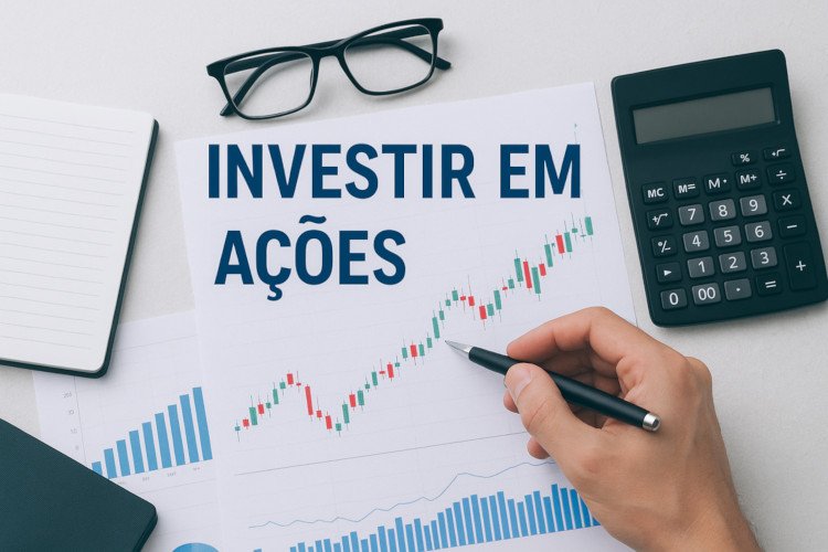 Investir em ações erros fatais representados em gráfico de bolsa de valores e análise de investimentos